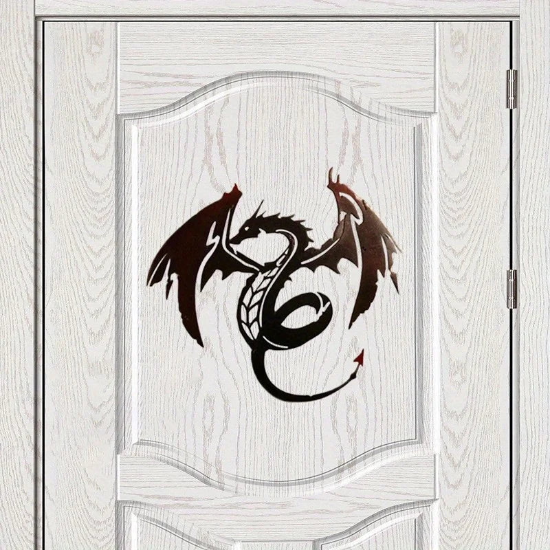 Minimalist Dragon Metal Wall Art