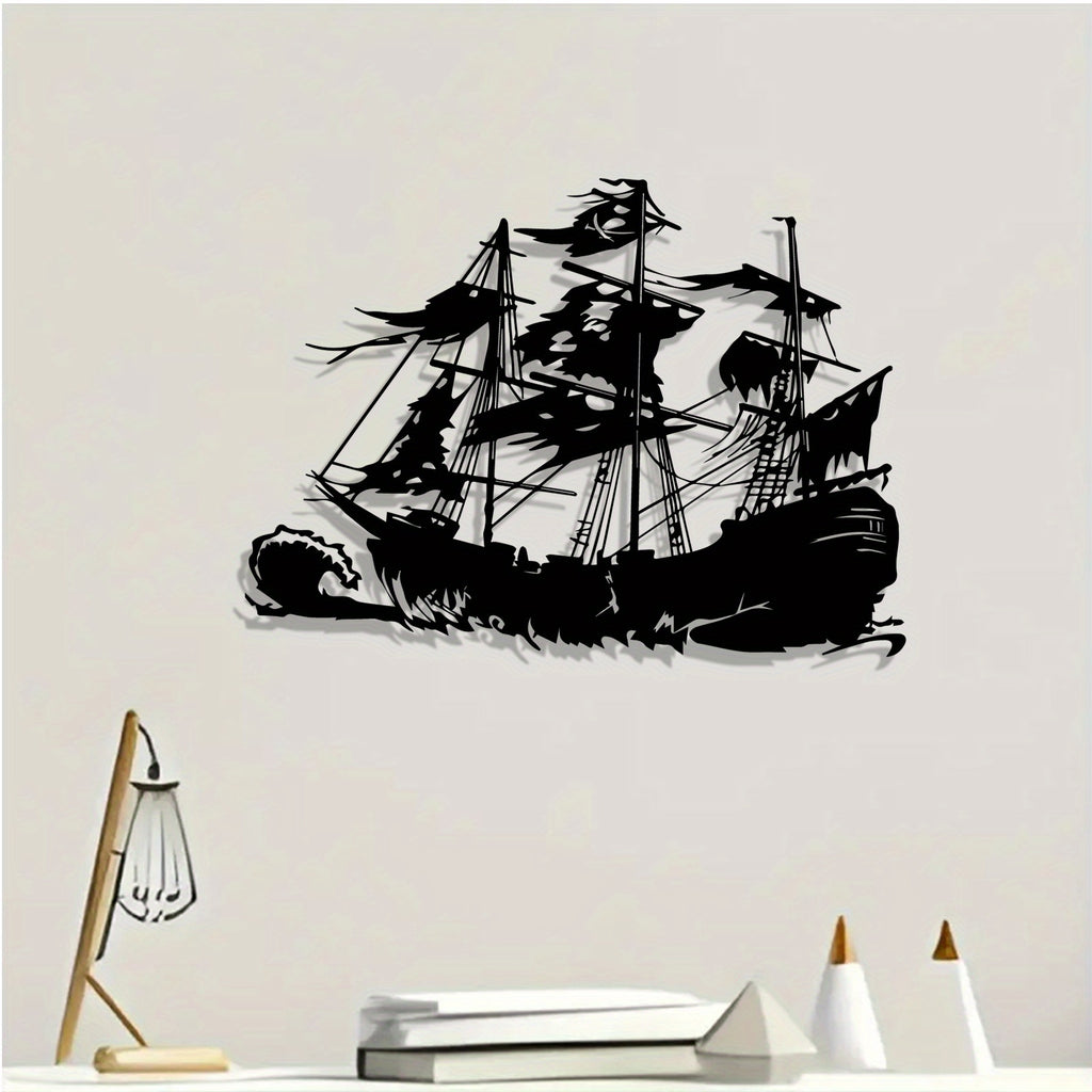 Pirate Ship Metal Wall Art