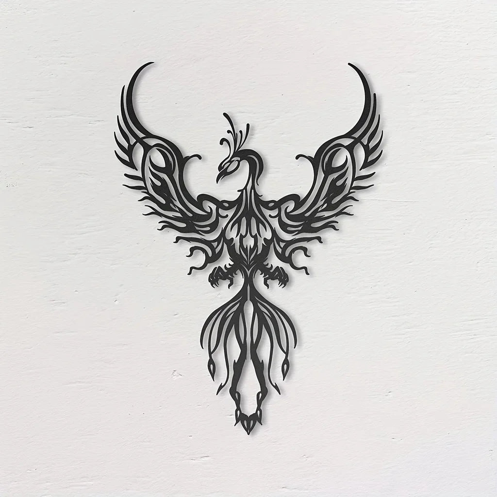 Phoenix Rising Metal Wall Art