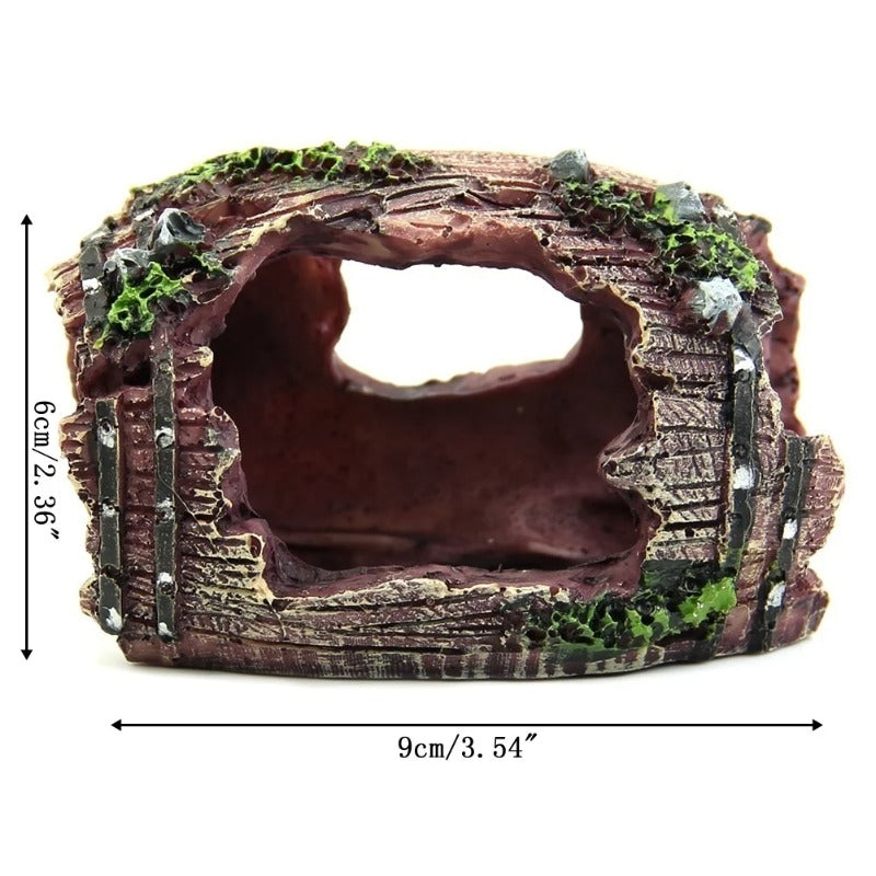 Hollow Barrel Aquarium Ornament