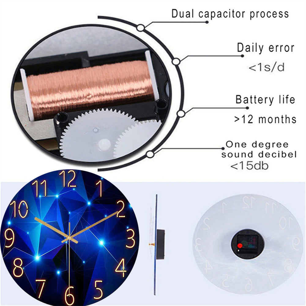 Cosmic Constellation Glass Wall Clock