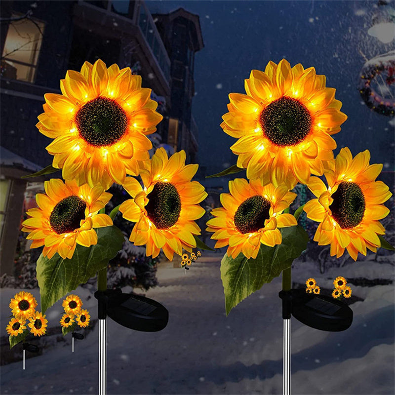 Solar Sunflower Garden Light Decoration