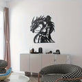 Samurai Dragon Metal Wall Art