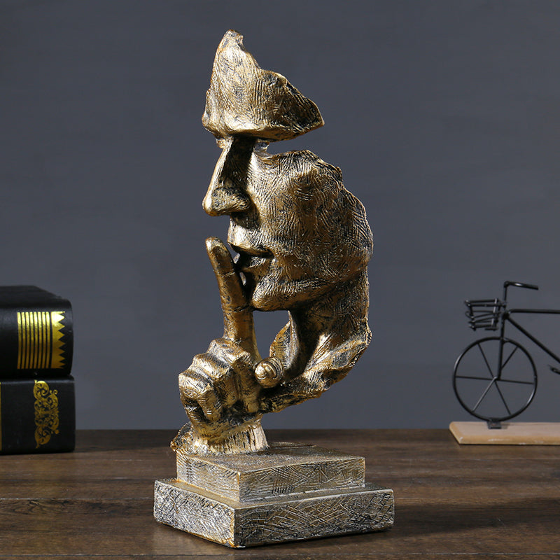 Nordic Silence Is Golden Sculpture