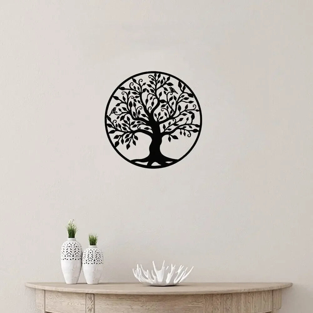 Circular Tree of Life Metal Wall Art