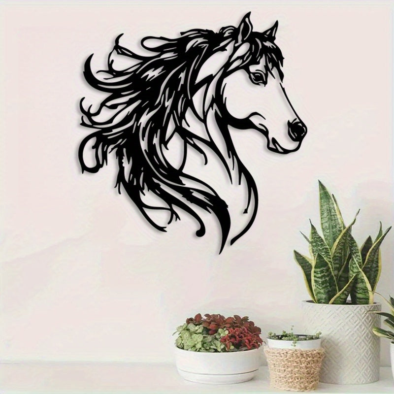 Elegant Stallion Metal Wall Art