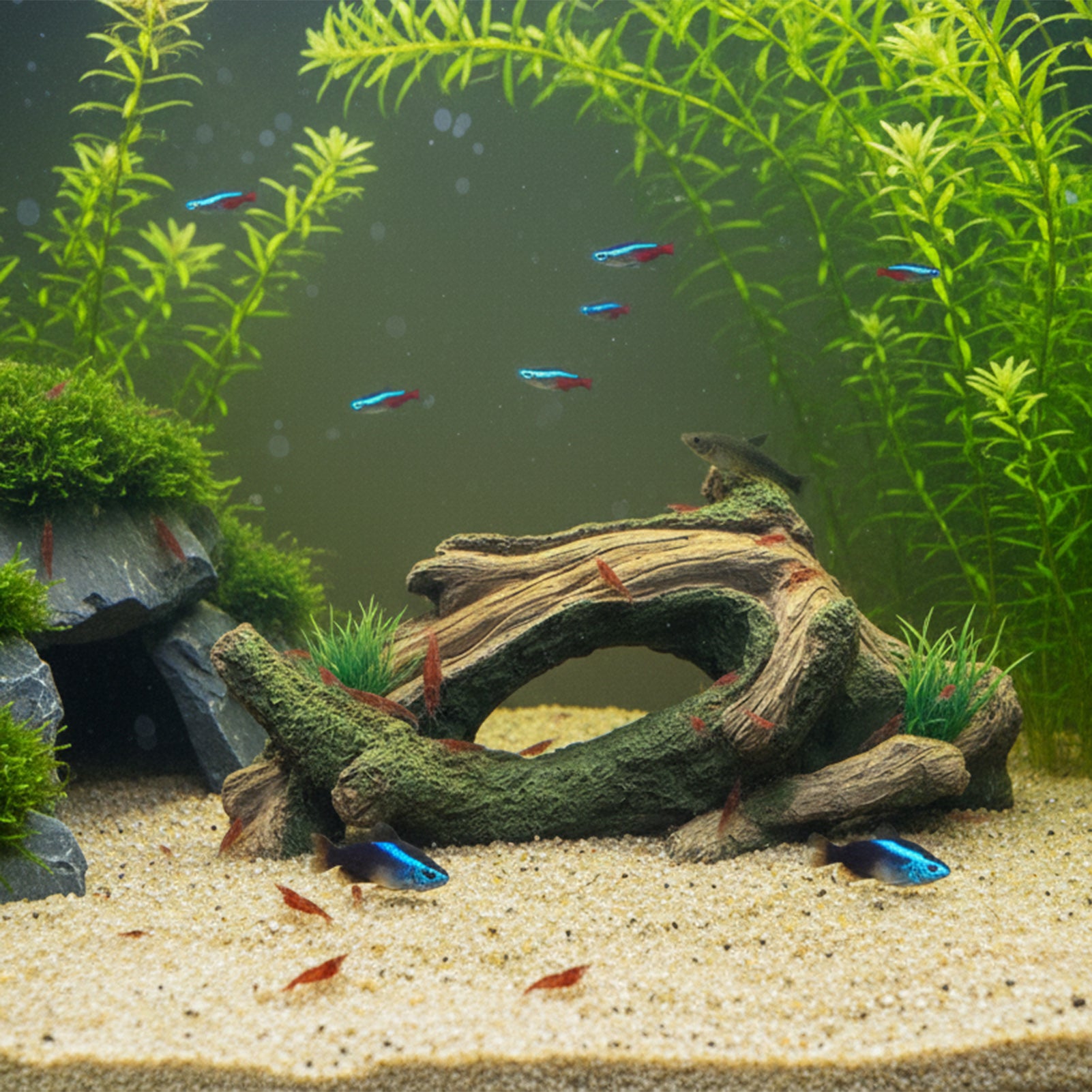 Driftwood Tunnel Aquarium Ornament