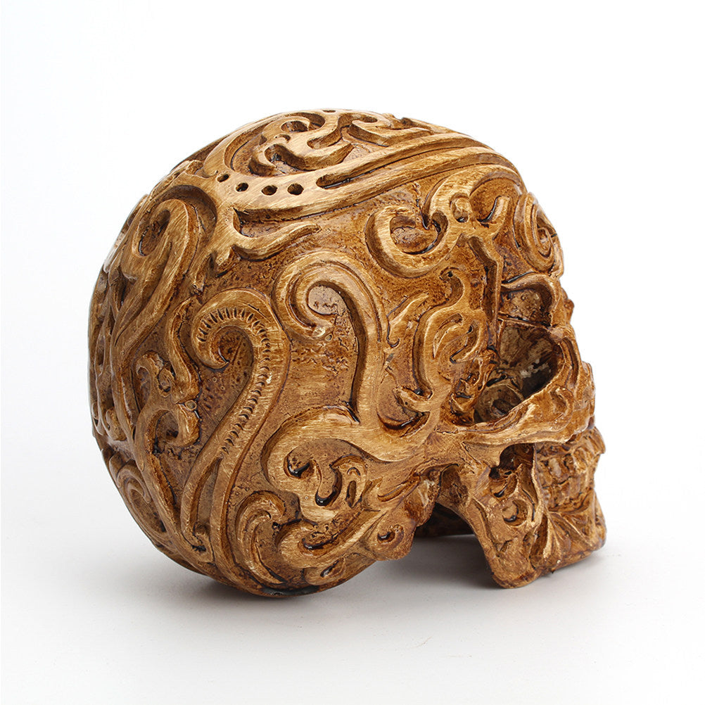 Ornamental Viking Skull Sculpture