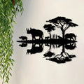 Savanna Reflection Metal Wall Art