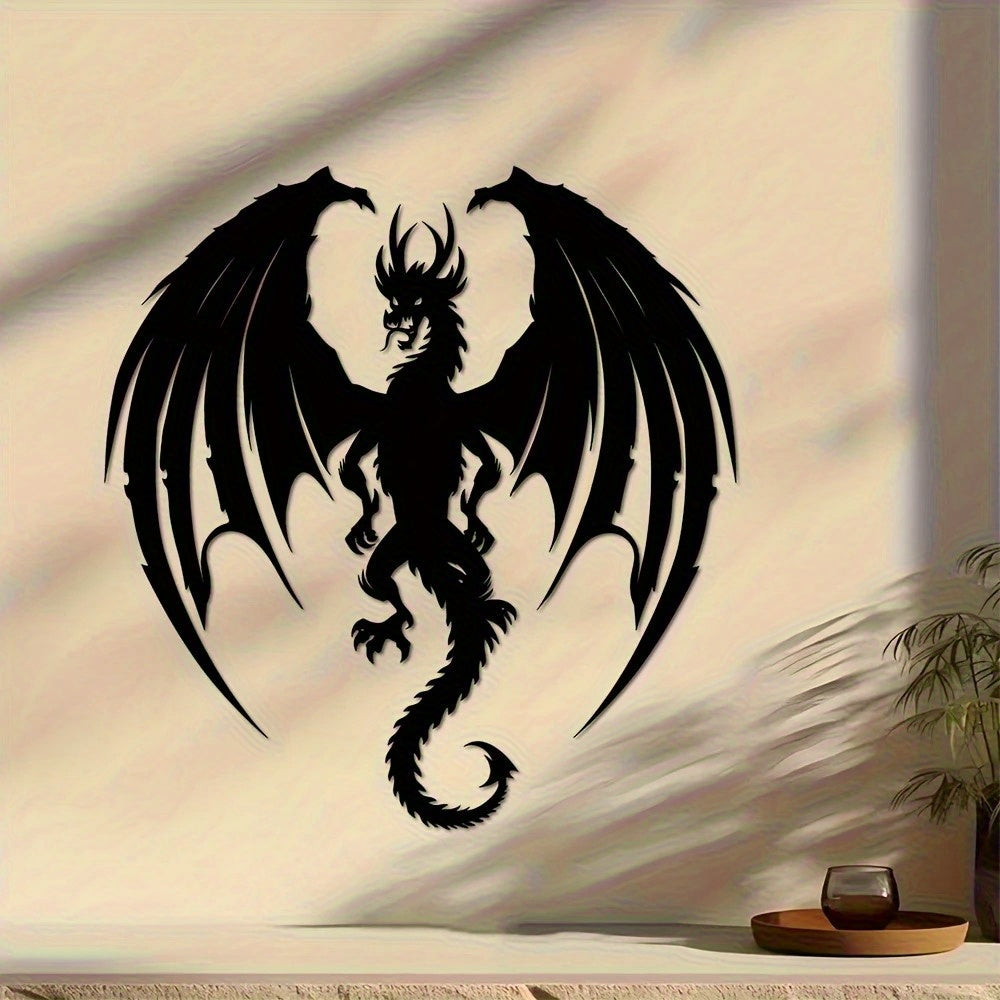 Nordic Dragon Metal Wall Art