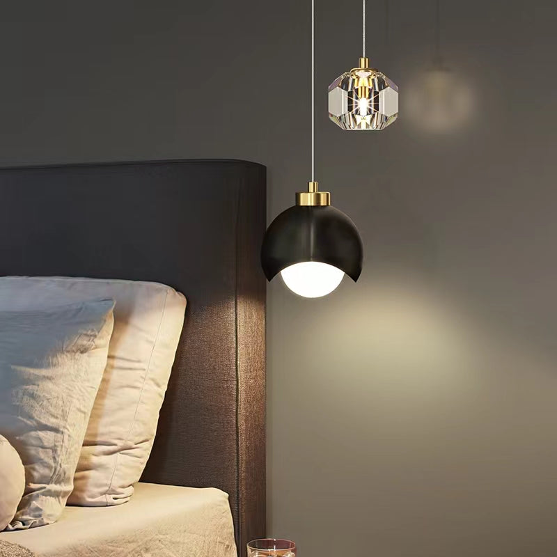Nordic Crystal Cap LED Pendant Light