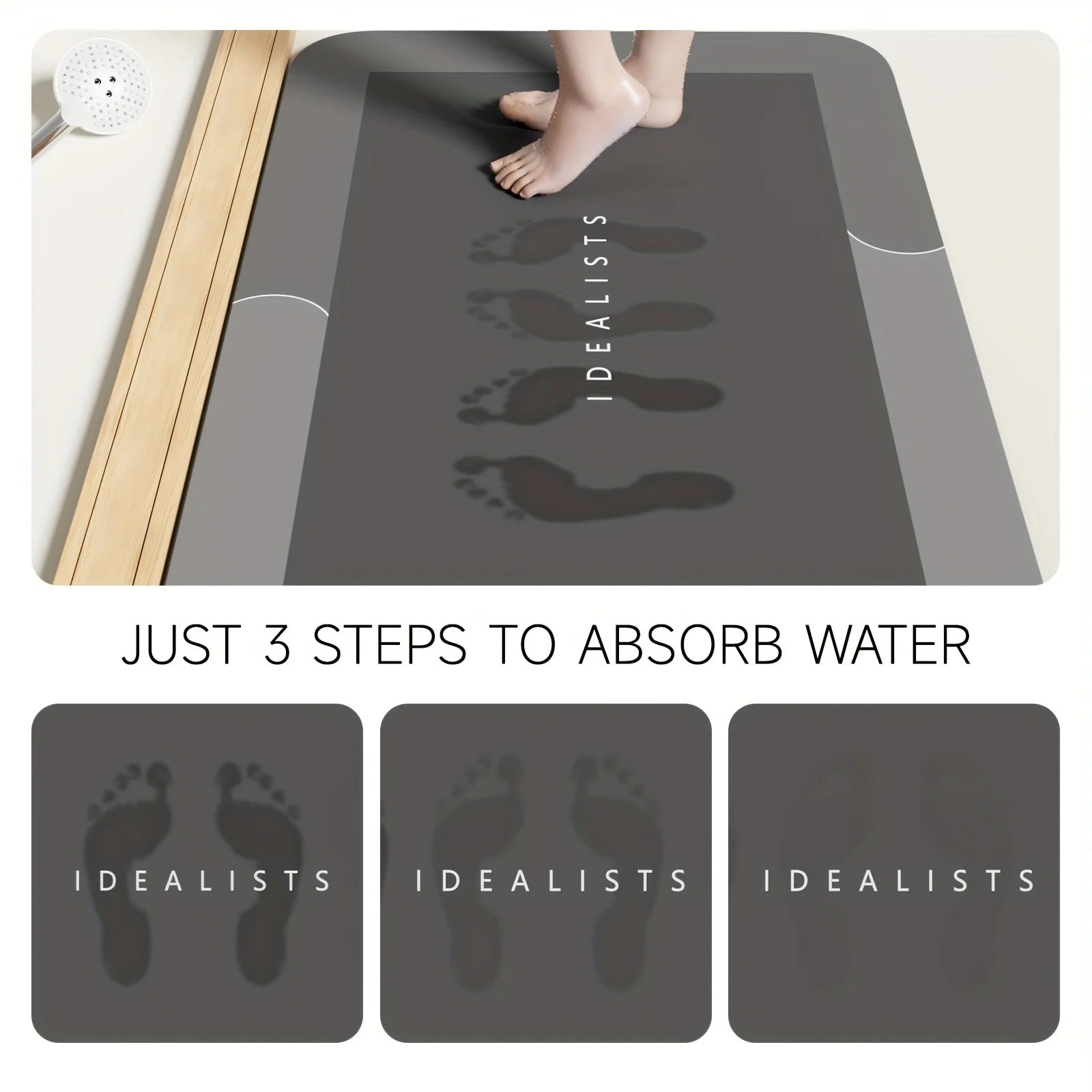 Diatomaceous Earth Quick-Dry Bath Mat