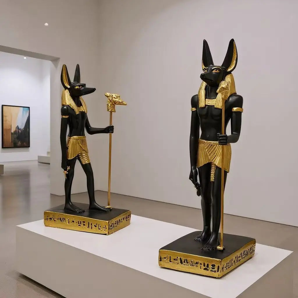 Antique Anubis Statue