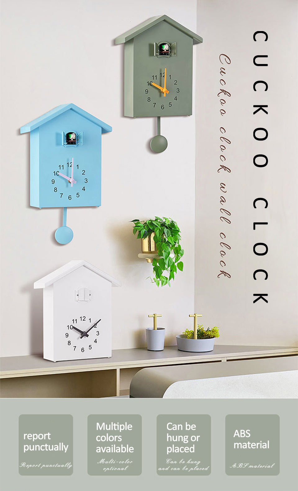 Modern Minimalist Cuckoo Clock