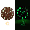 12-Inch Luminous Wooden Wall Clock