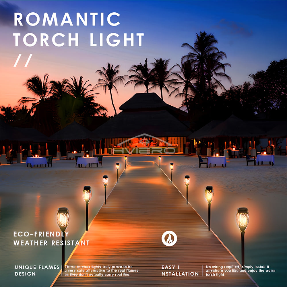 Solar Flame Torch Light Decoration