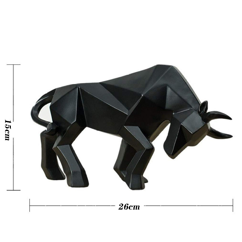 Wall Street Bull Geometric Statue