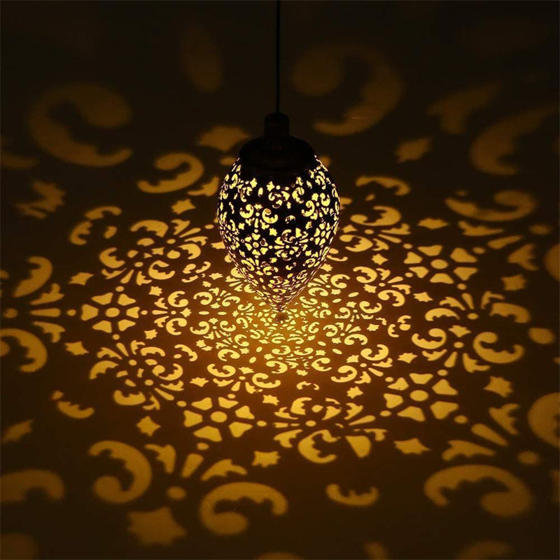 Solar Hanging Pattern Lantern Garden Decoration