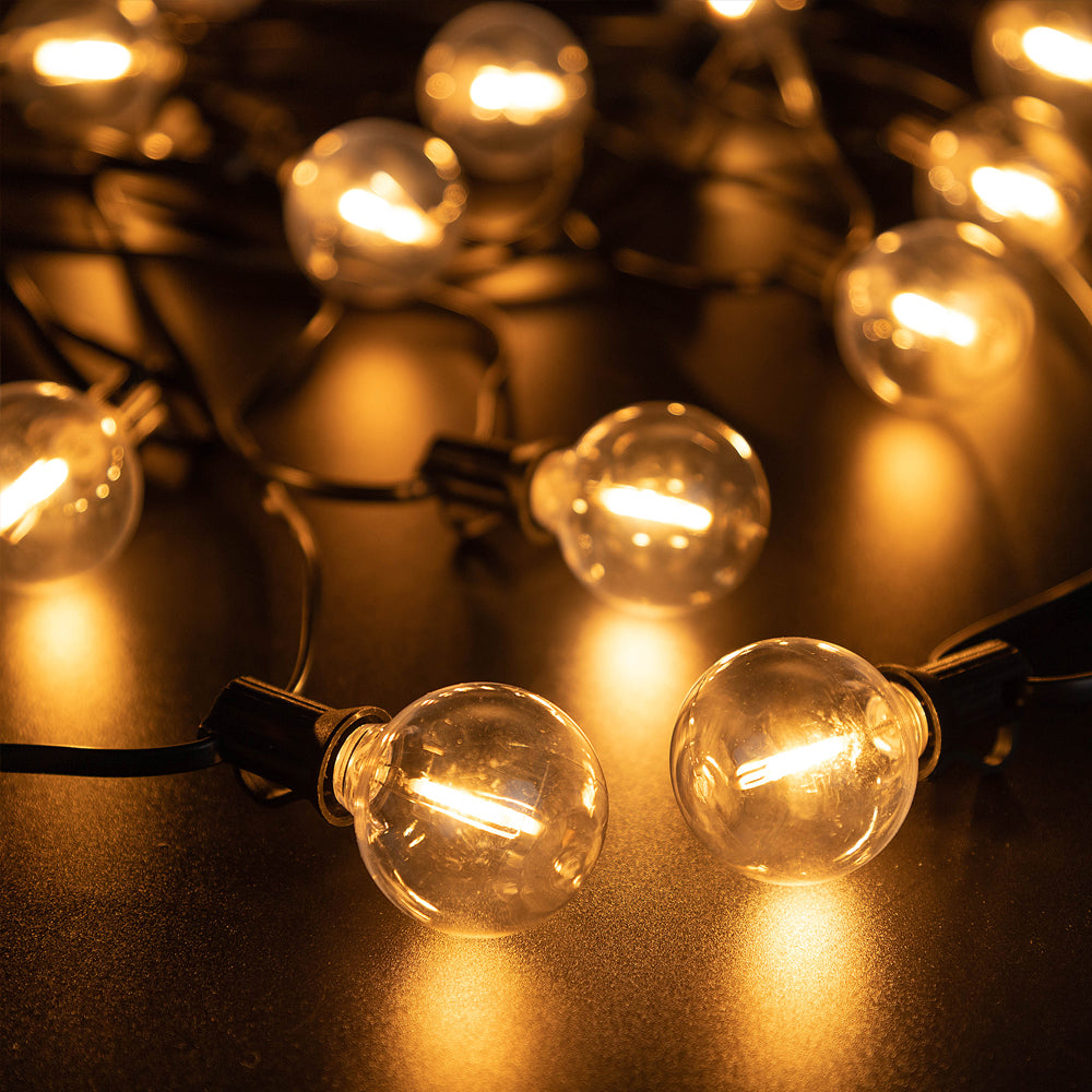 Solar Outdoor String Bulb Lights Decoration