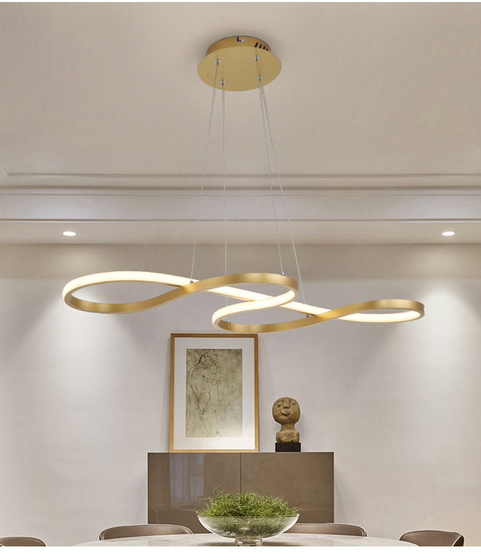 Nordic Abstract Loop LED Pendant Light