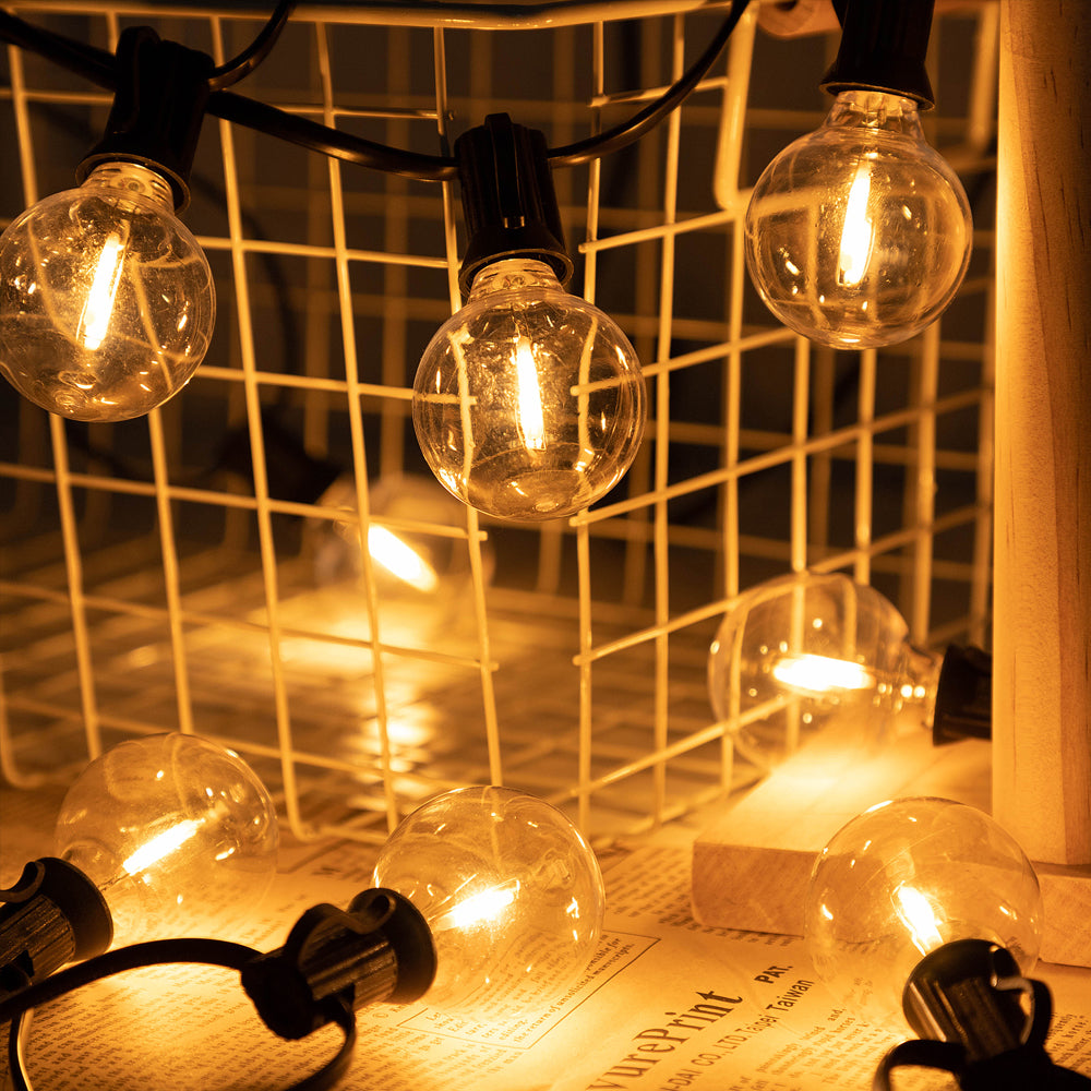 Solar Outdoor String Bulb Lights Decoration