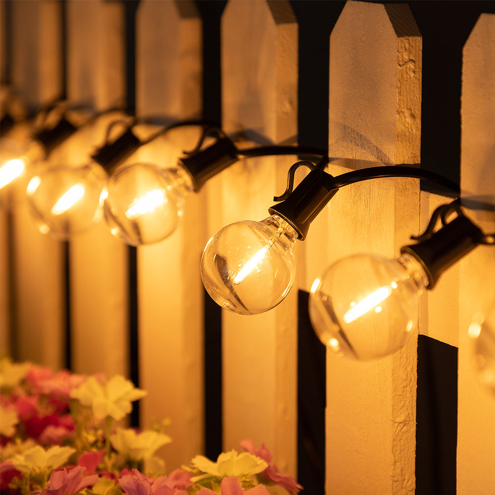 Solar Outdoor String Bulb Lights Decoration
