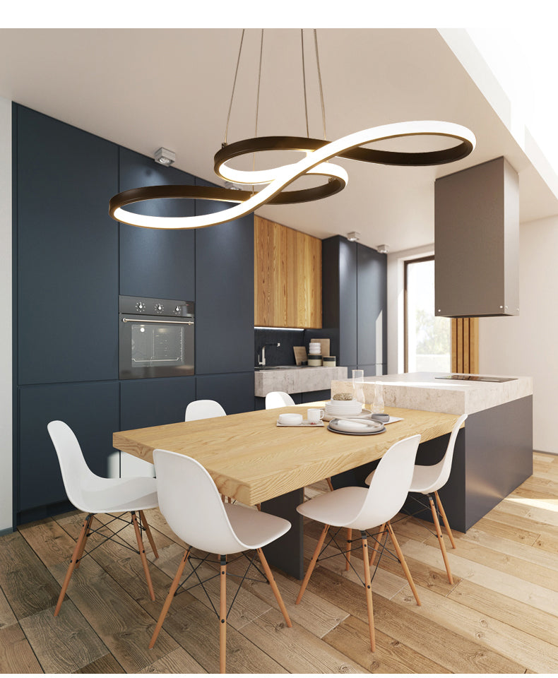 Nordic Abstract Loop LED Pendant Light