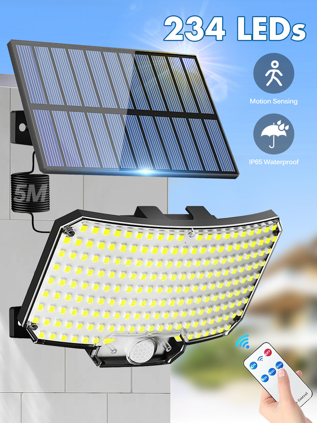 Solar 234 LED Motion Sensor Light Decoration