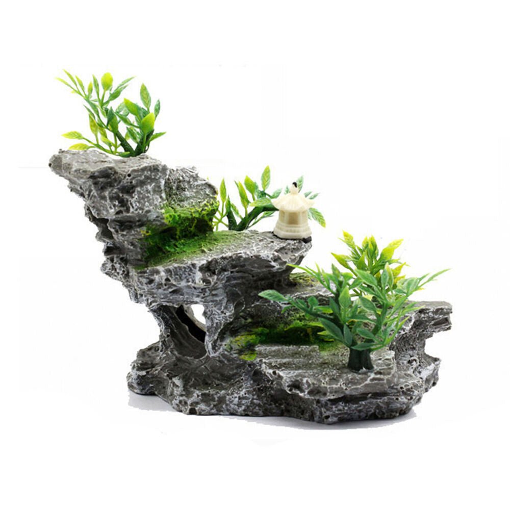 Layered Rock Moss Aquarium Ornament