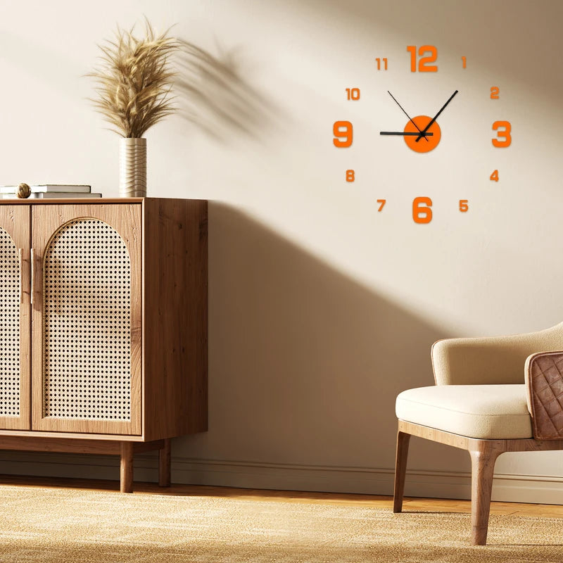 Frameless Oversized DIY Wall Clock