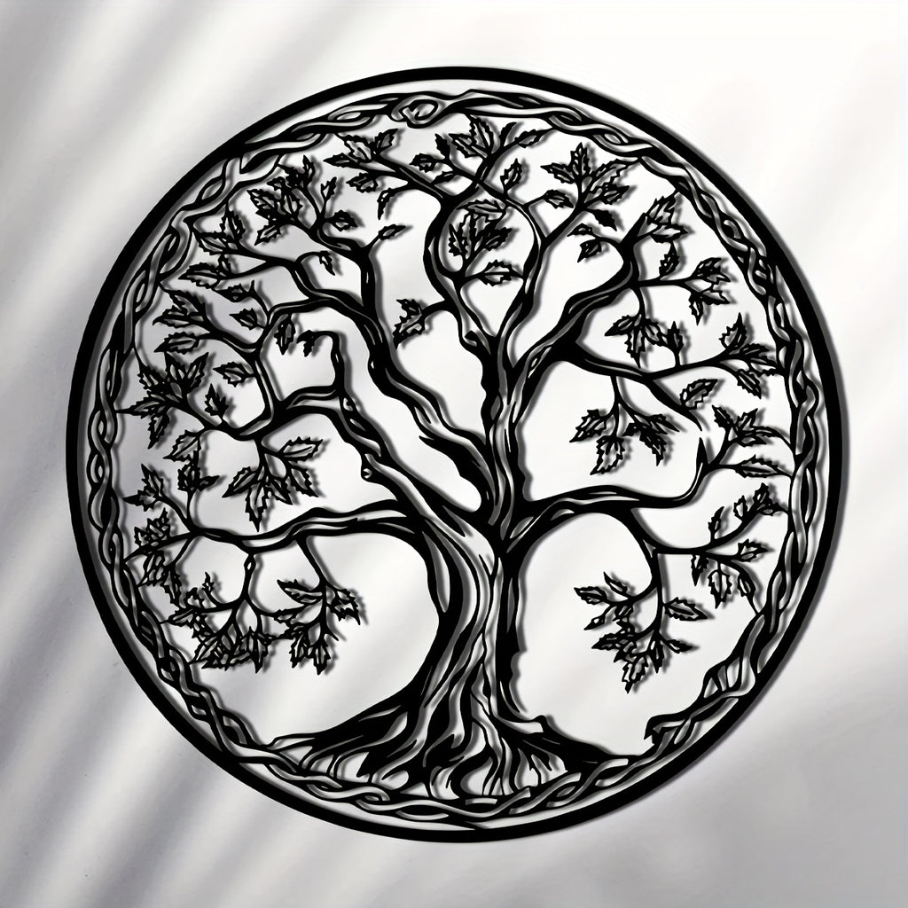 Ornate Tree of Life Metal Wall Art