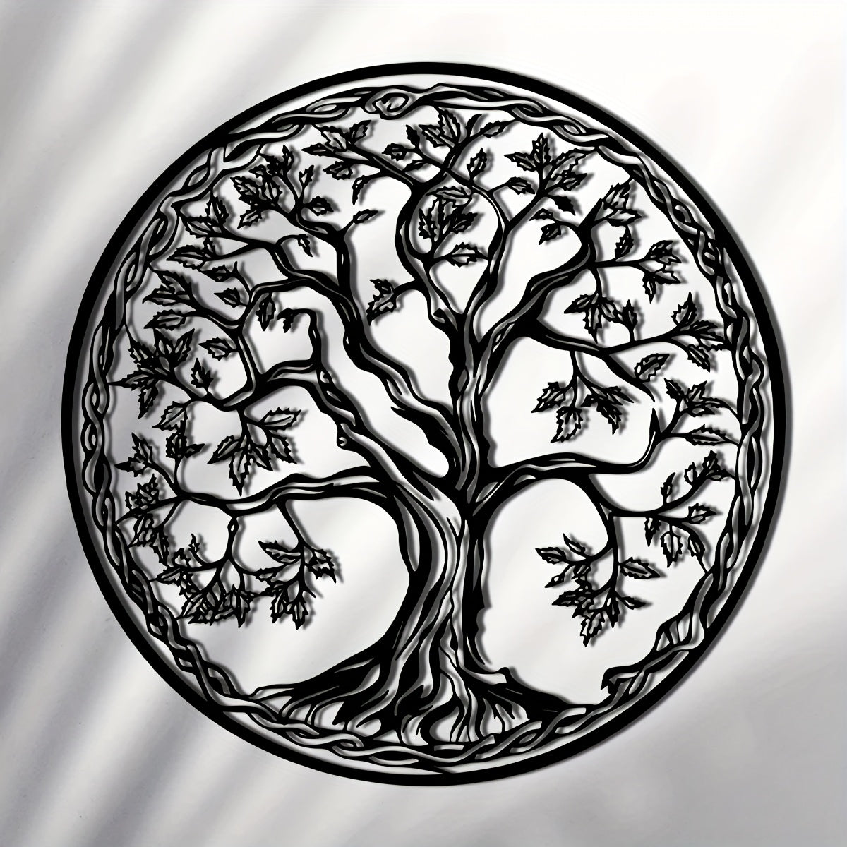 Ornate Tree of Life Metal Wall Art