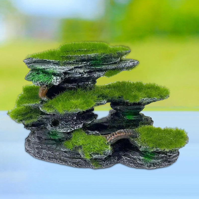 Layered Moss Rock Aquarium Ornament