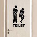 Humorous Toilet Door Sticker