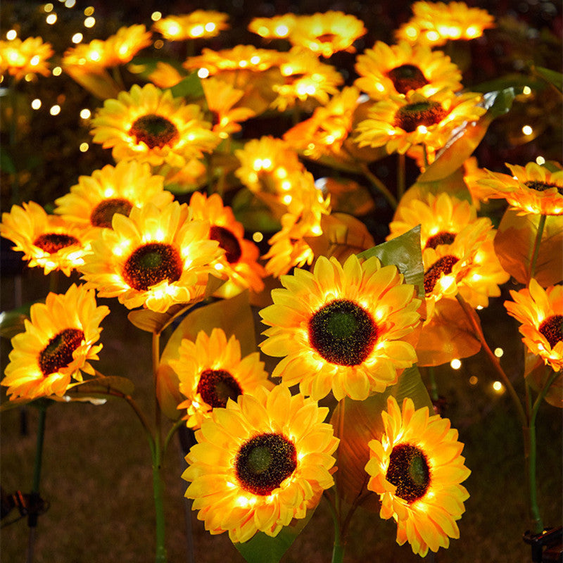 Solar Sunflower Garden Light Decoration