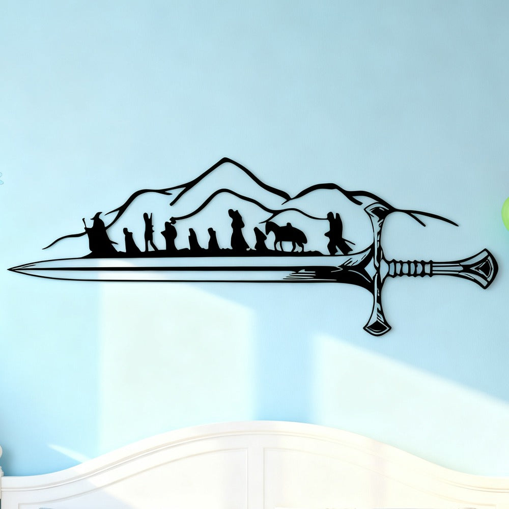 The Fellowship Sword Metal Wall Art