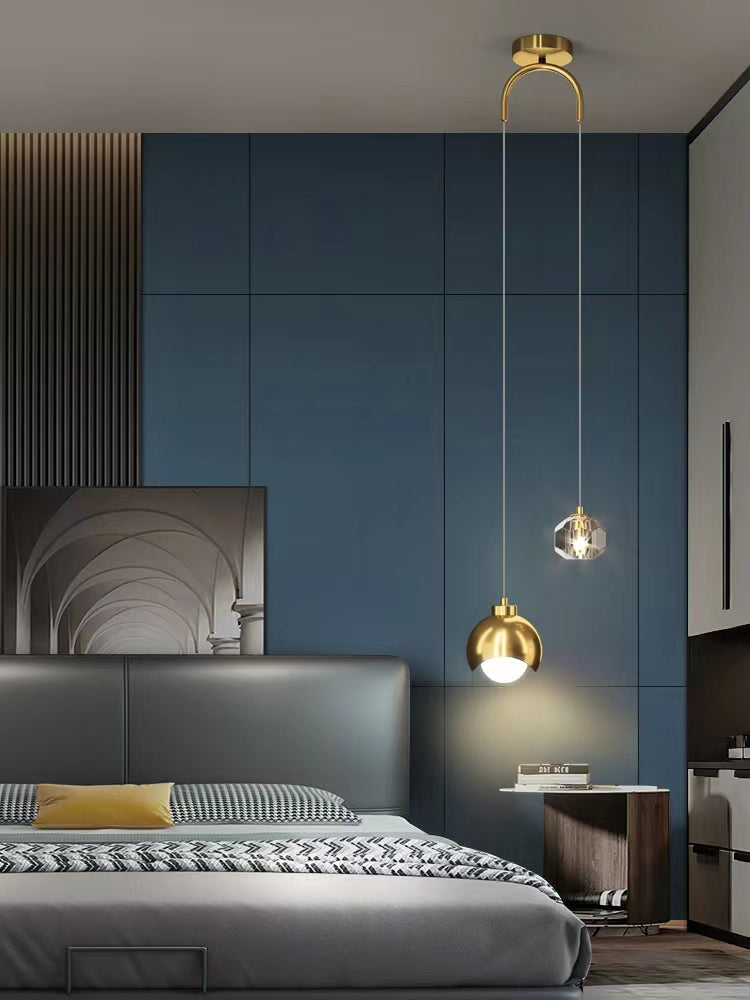 Nordic Crystal Cap LED Pendant Light