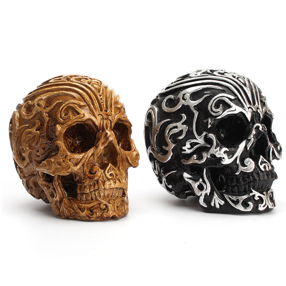 Ornamental Viking Skull Sculpture