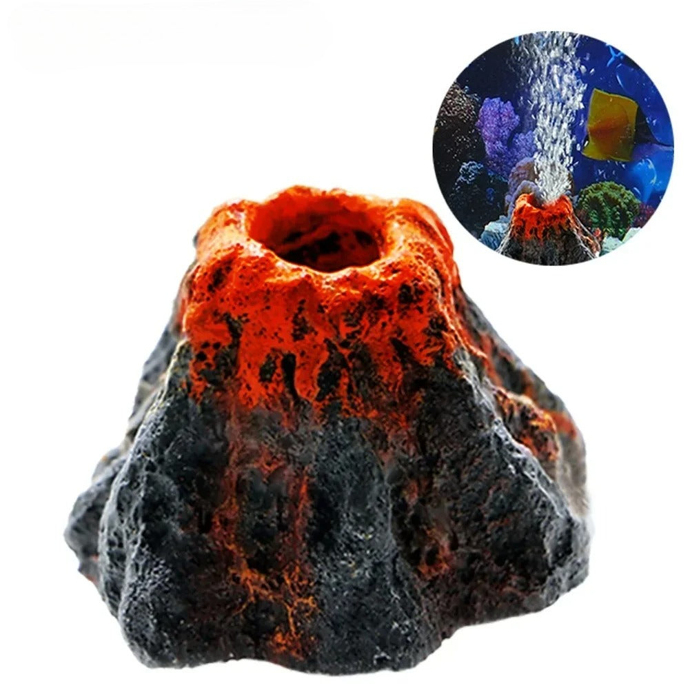 Volcanic Eruption Aquarium Ornament