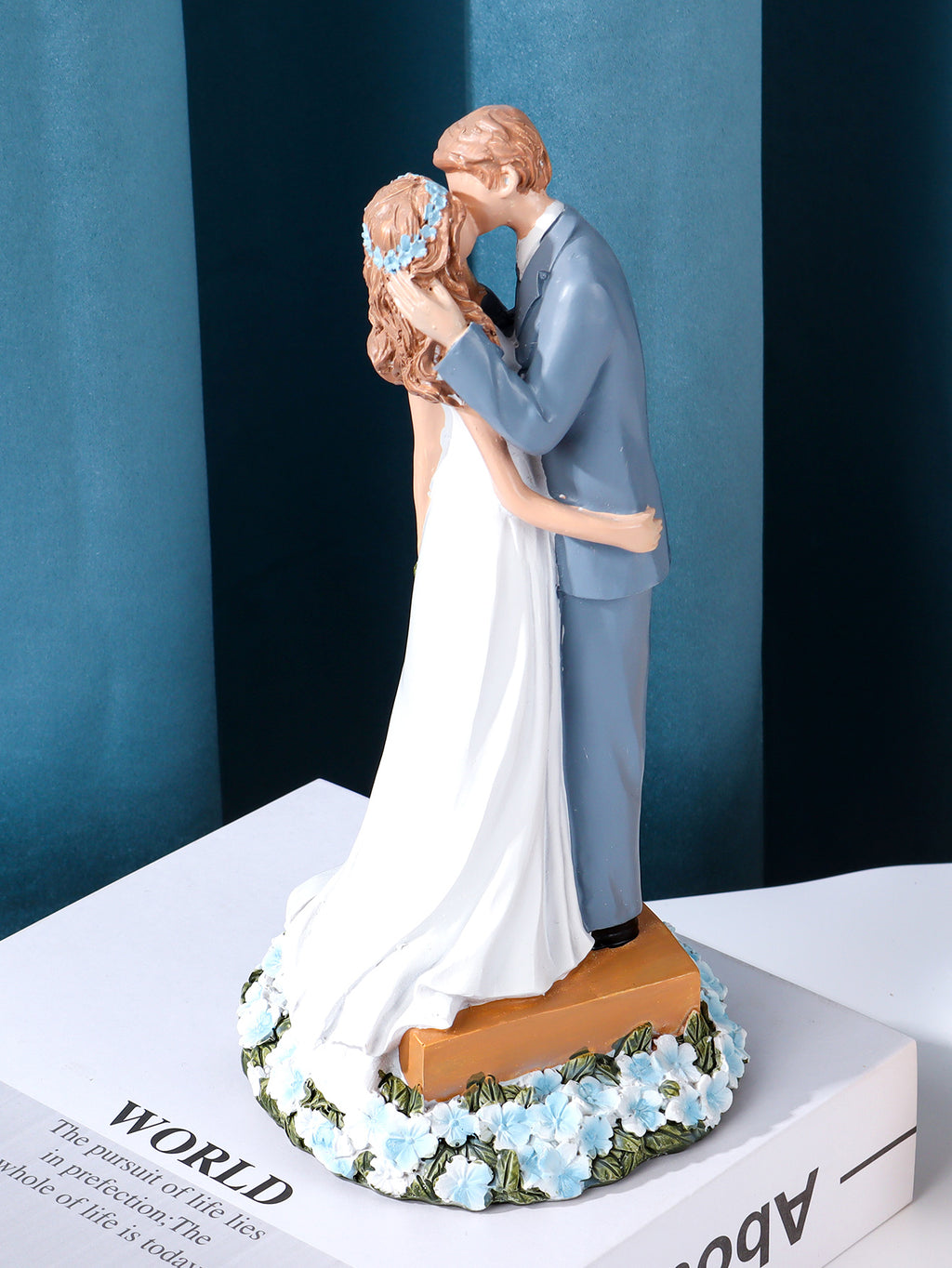 Romantic Wedding Cake Top Sculpture