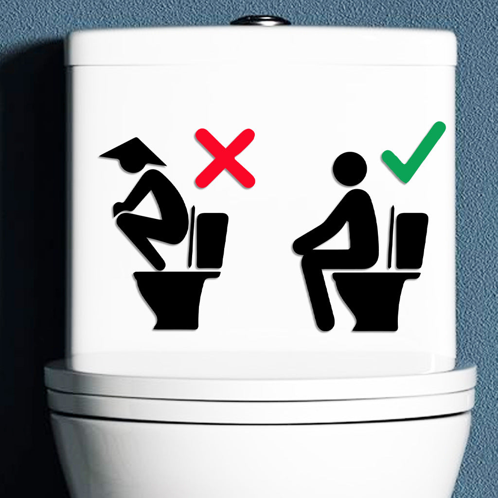Proper Seating Position Instruction Sticker