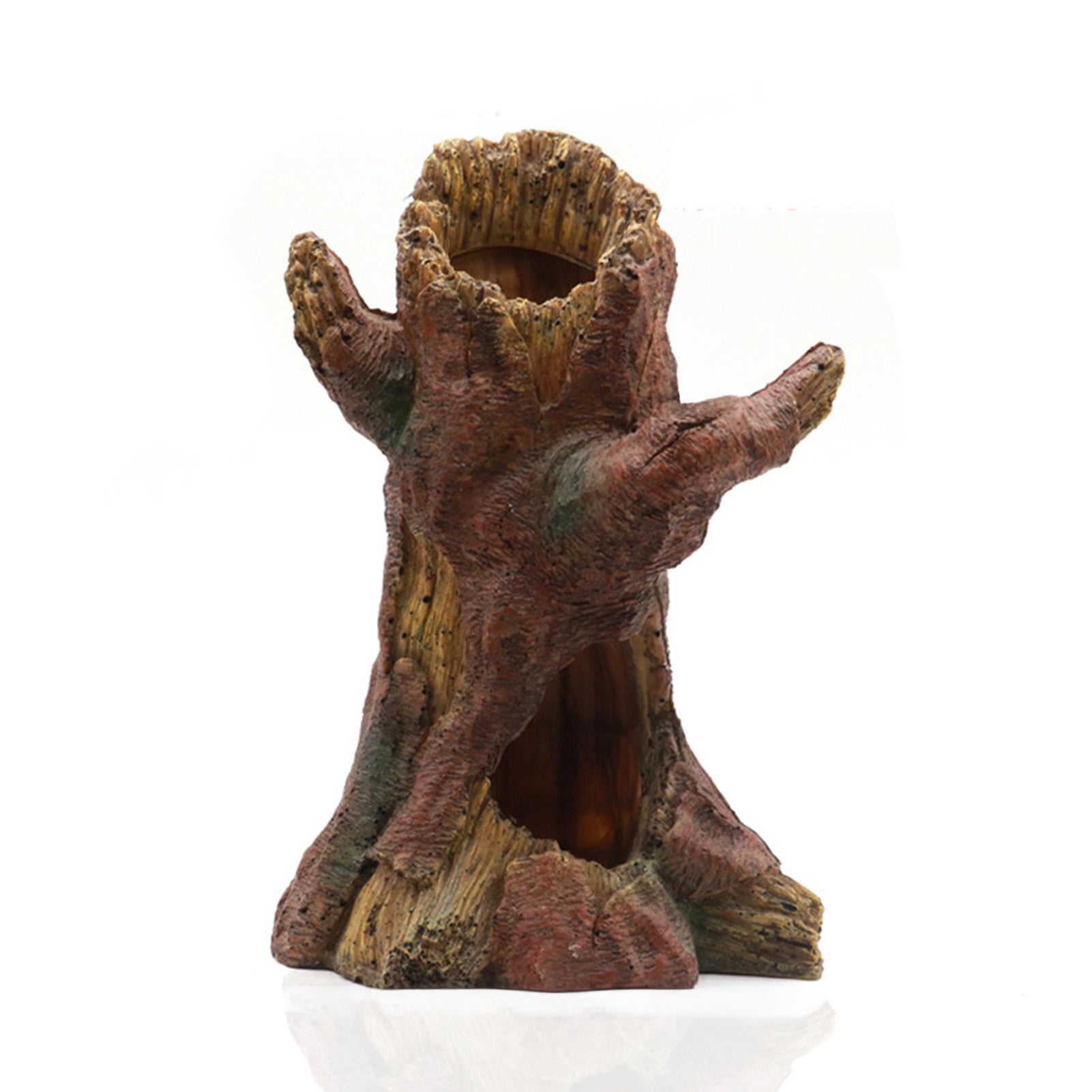 Hollow Tree Trunk Aquarium Ornament