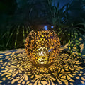 Moroccan Solar Filigree Metal Lantern