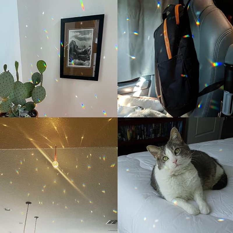 Crystal Prism Rainbow Light Decoration