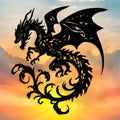 Ornamental Dragon Metal Wall Art