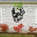 Golden Retriever Portrait Metal Wall Art