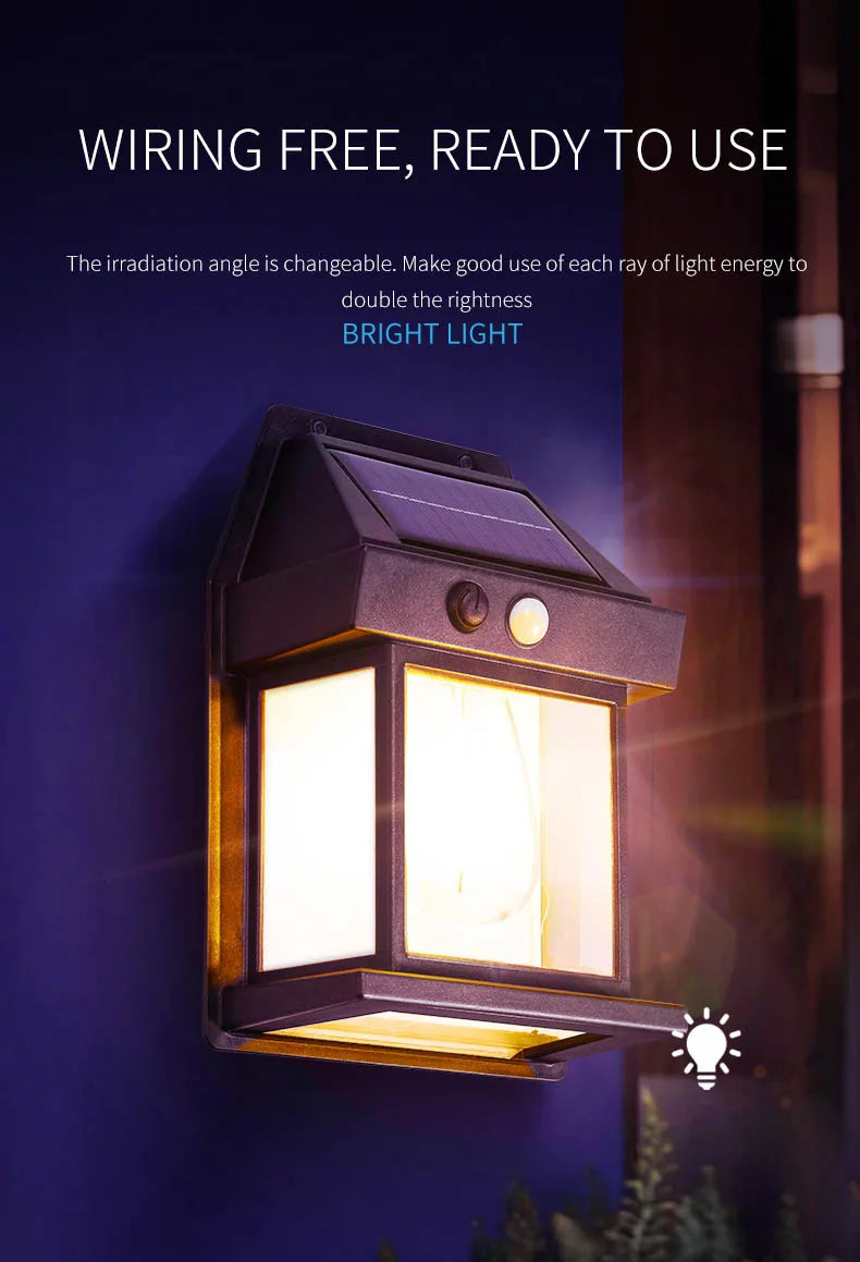 Solar Sensor Wall Lamp Decoration
