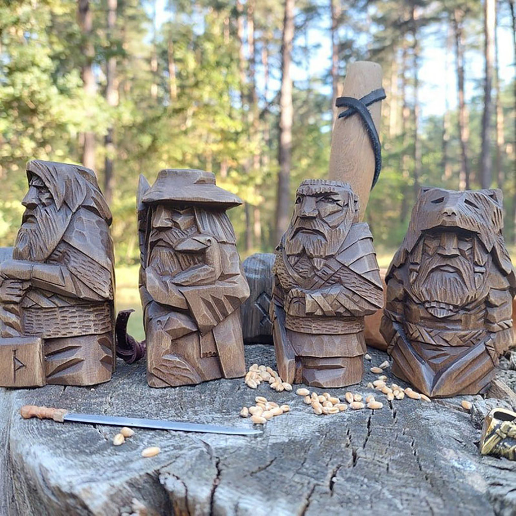 Ancient Nordic Viking Hunter Sculpture