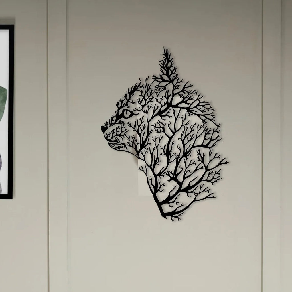 Cat Tree Silhouette Wall Art