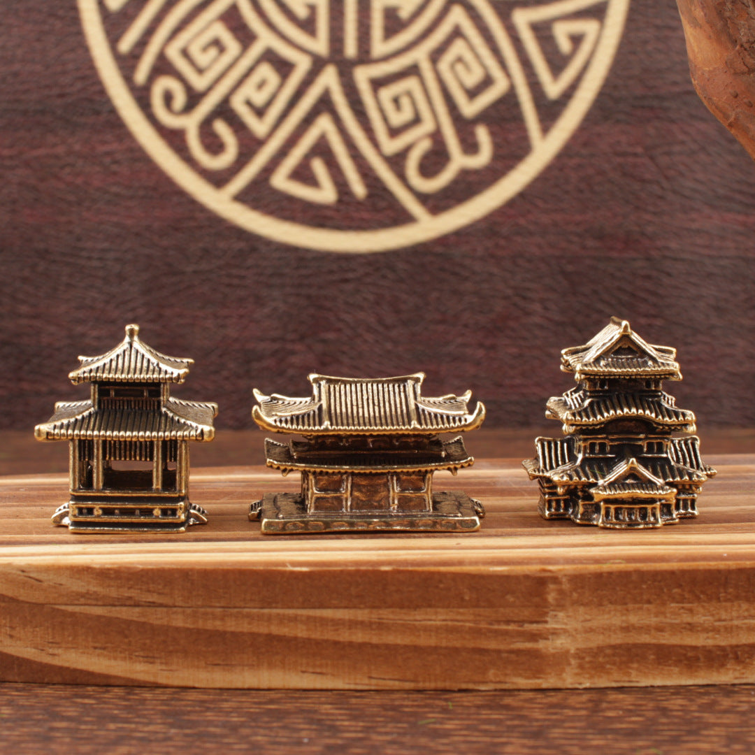 Feng Shui Miniature Temple Pavilion Sculpture